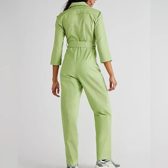 NWT House of Sunny Golden Years green coverall jumpsuit boiler suit - Picture 6 of 9